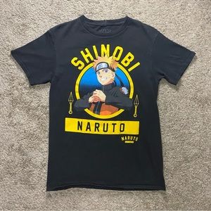 Naruto Shippuden Shinobi Smiling Circle Mens Shirt Size Small